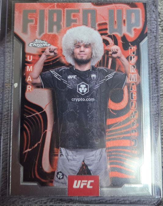 2025 Topps Chrome UFC - Fired Up Umar Nurmagomedov #FUP-16