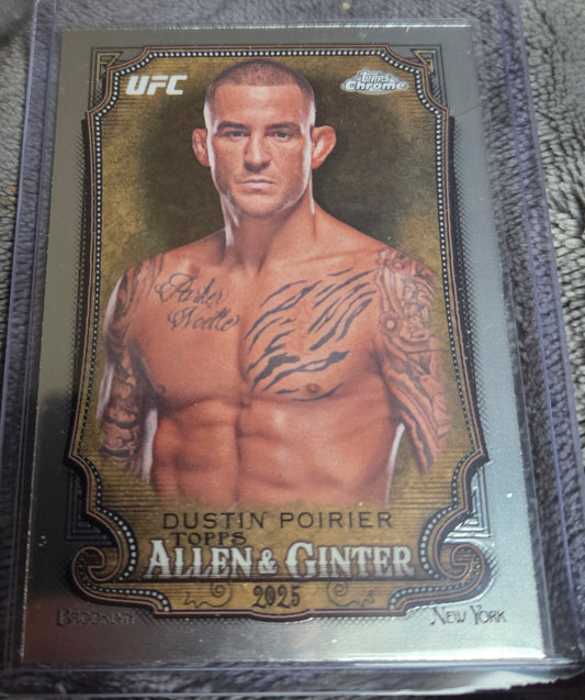 2025 Topps Chrome UFC - Allen and Ginter Dustin Poirier #AAG-29