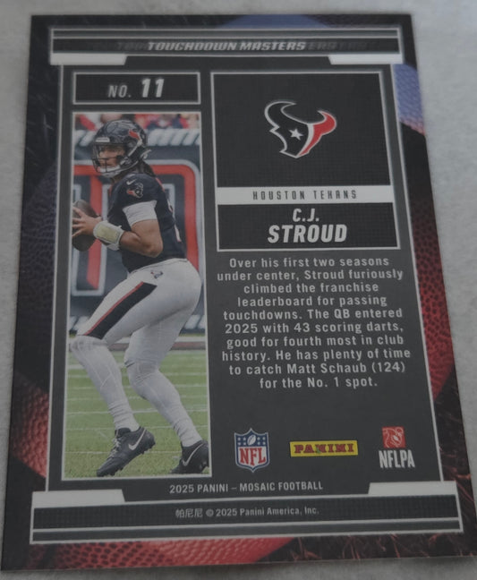 2025 Panini Mosaic Football CJ Stroud Touchdown Masters #11