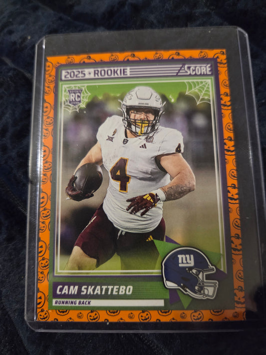 2025 Score - Rookies Cameron Skattebo #1 Pumpkin (RC)