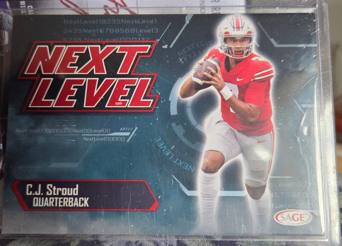 2023 SAGE Low Series Next Level C.J. Stroud #81 Red (RC)