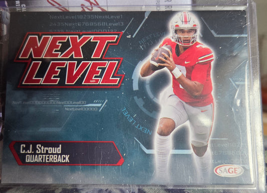2023 SAGE Low Series Next Level C.J. Stroud #81 Red (RC)