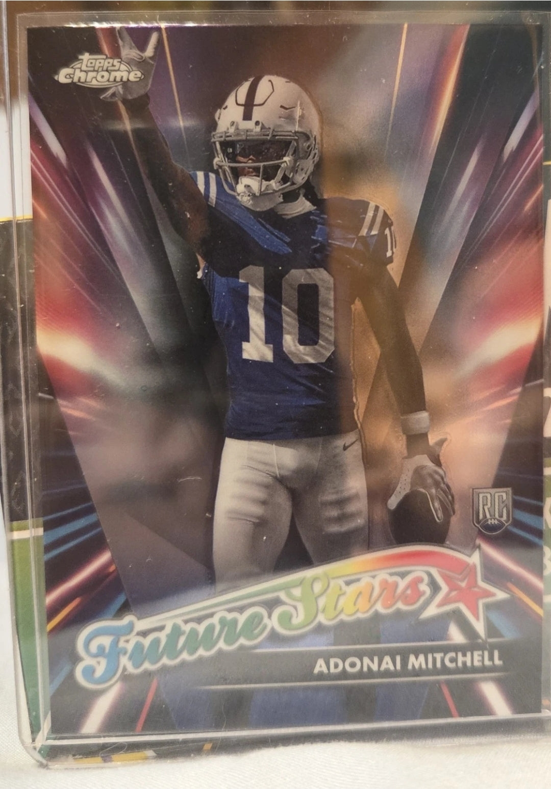 2024 Topps Chrome - Future Stars Adonai Mitchell #FS-25 Refractor (RC)