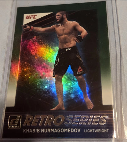 2022 Donruss UFC - Retro Series Khabib Nurmagomedov #9 Green Flood