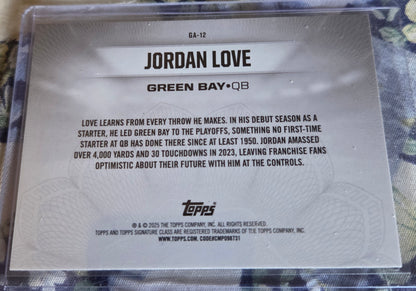 2025 Topps Signature Jordan Love (Gridiron Ambassadors)