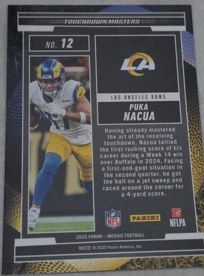 2025 Puka Nacua Touchdown Masters Panini Mosaic LA Rams #12