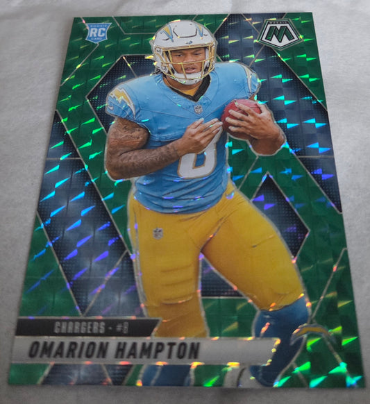 2025 Panini Mosaic - Omarion Hampton Green Prizm (RC)