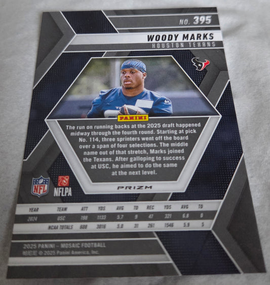 2025 Panini Mosiac - Woody Marks Rookie #395 (Mosaic parallel)
