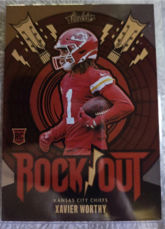 2024 Panini Absolute - Rock Out Xavier Worthy #RO-XWY (RC)