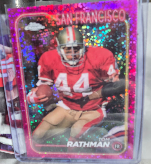 2024 Topps Chrome Magenta Speckle Refractor Tom Rathman /399