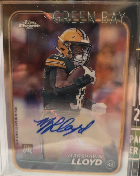 2024 Topps Chrome - Rookie Autographs Marshawn Lloyd #RA-MLL (AU, RC)