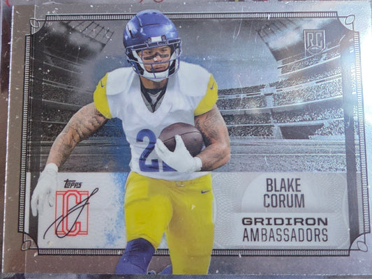 2025 Topps Signature Blake Corum (Gridiron Ambassadors - RC)