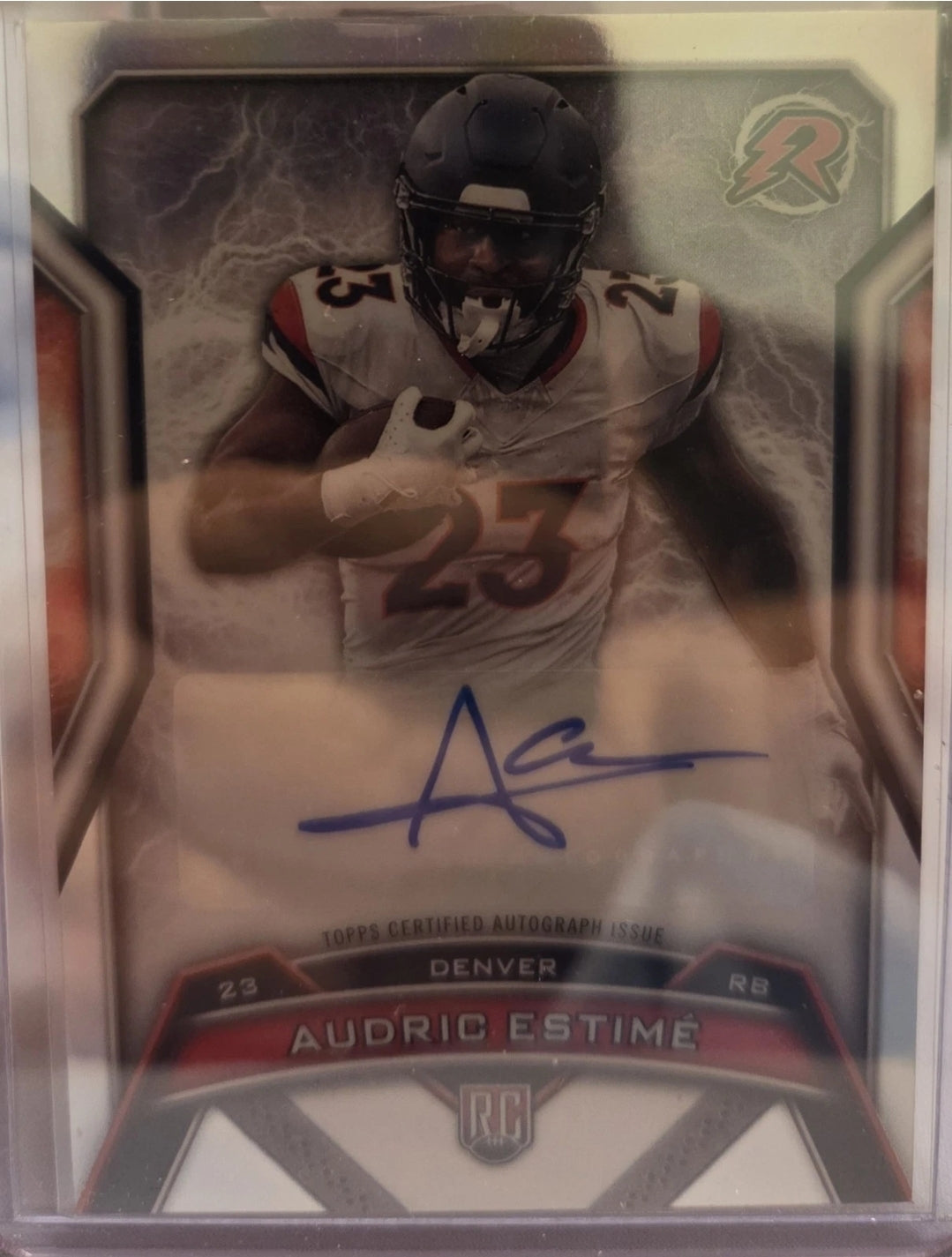 Audric Estime Rookie Autograph Refractor 2024 Topps Resurgence Football #RRS-AE