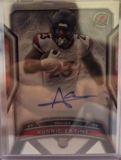 Audric Estime Rookie Autograph Refractor 2024 Topps Resurgence Football #RRS-AE