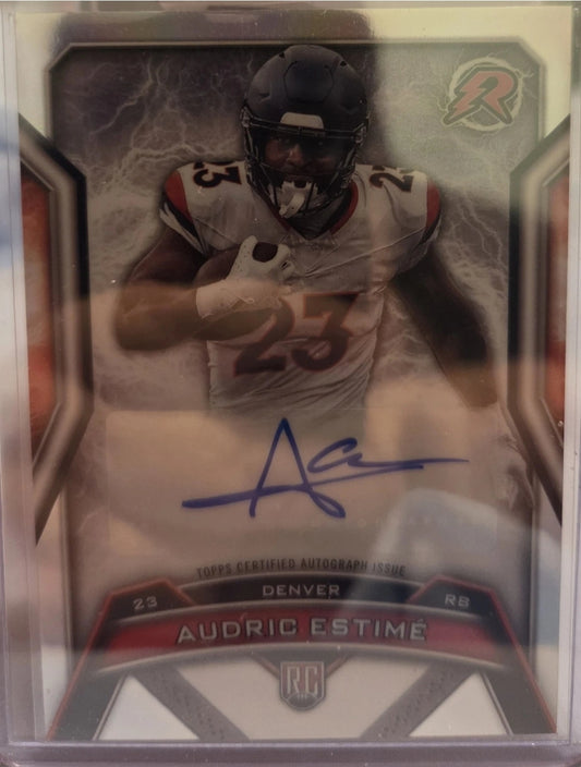 Audric Estime Rookie Autograph Refractor 2024 Topps Resurgence Football #RRS-AE