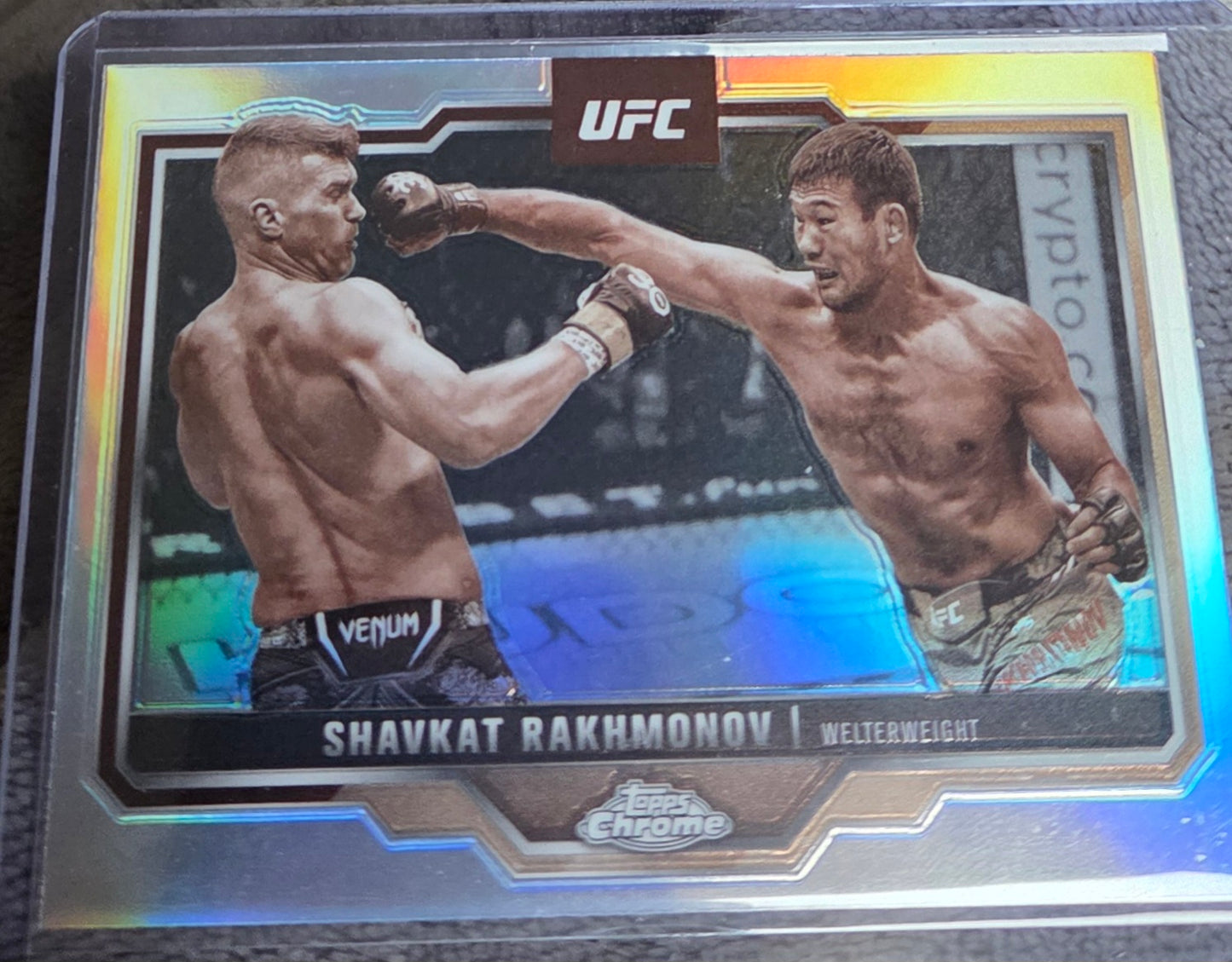 2025 Topps Chrome UFC SEPIA REFRACTOR Shavkat Rakhmonov #125