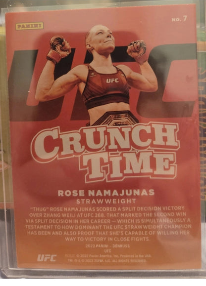 2022 Donruss Crunch Time Rose Namajunas #7 AND Octagon Marvels Rose Namajunas #9