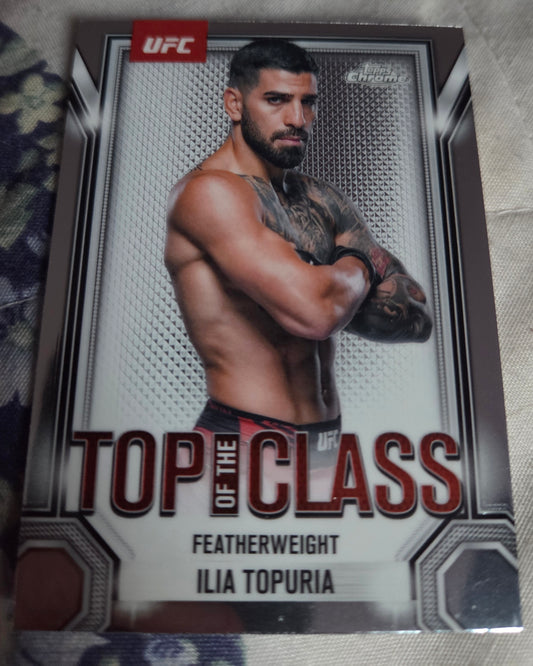 2025 Topps Chrome - Ilia Topuria #TTC-4 (Top Of The Class)