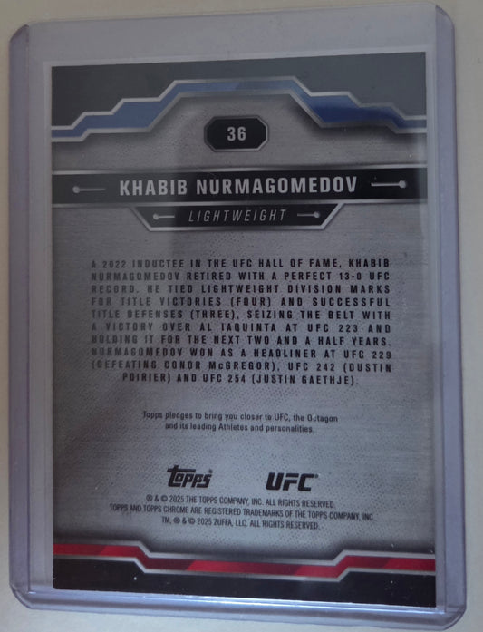 2025 Topps Chrome UFC - Khabib Nurmagomedov #36