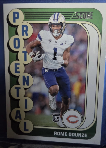 2024 Score - Protential Rome Odunze #18 (RC)