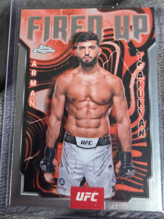 2025 Topps Chrome UFC - Fired Up Arman Tsarukyan #FUP-6