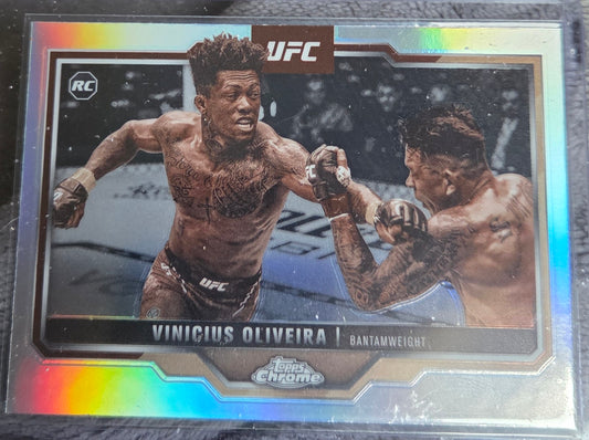 2025 Topps Chrome UFC Vinicius Oliveira 9 Sepia Refractor Rookie