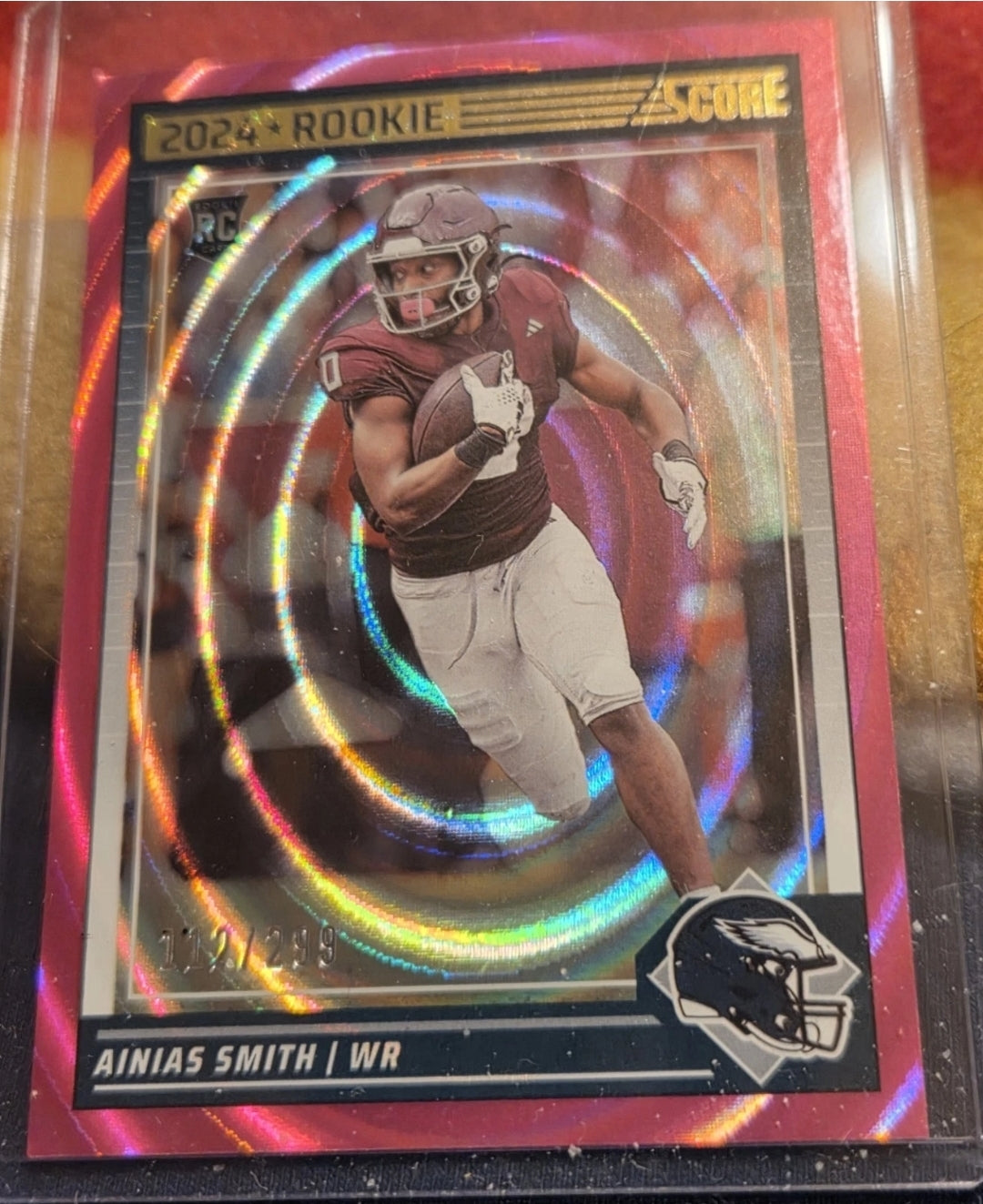 2024 Score - Rookies Ainias Smith #387 Ellipse /299 (RC)  112 Of 299