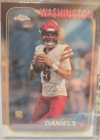 2024 Topps Chrome - Rookies Jayden Daniels #201 Refractor (RC)