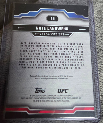 2025 Topps Chrome UFC - Nate Landwehr #85 (RC)