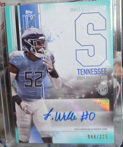 2025 Topps Signature James Williams (Rookie, Autographed, /225)
