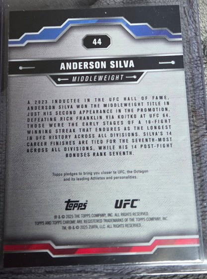 2025 Topps Chrome UFC Anderson Silva #44
