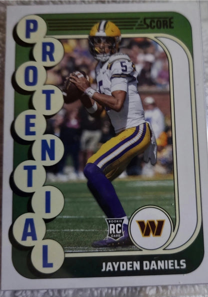 2024 Score - Protential Jayden Daniels #3 (RC)