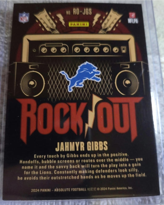 2024 Panini Absolute - Rock Out Jahmyr Gibbs #RO-JGS