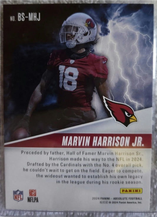 2024 Panini Absolute - By Storm Marvin Harrison Jr. #BS-MHJ (RC)