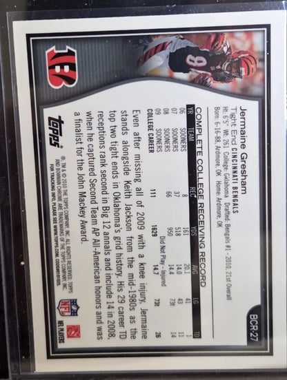 2010 Topps-Bowman Chrome Rookies Jermaine Gresham #BCR-27  (RC)