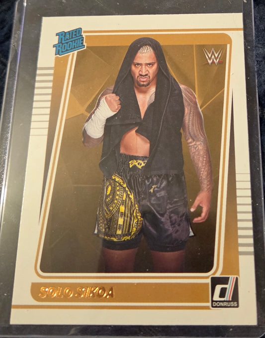 2022 WWE Panini Chronicles Donruss Solo Sikoa Rated Rookie RC #115