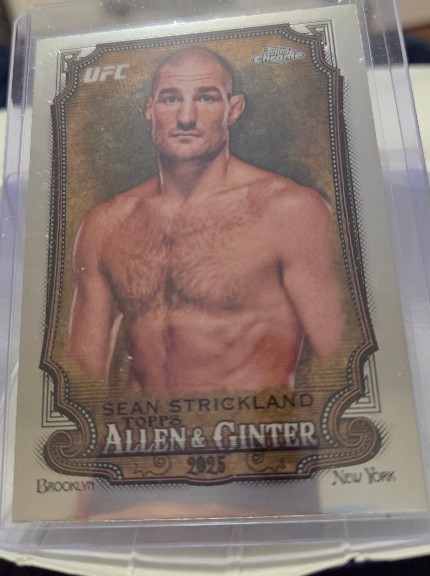 2025 Topps Chrome Sean Strickland (Allen & Ginter)