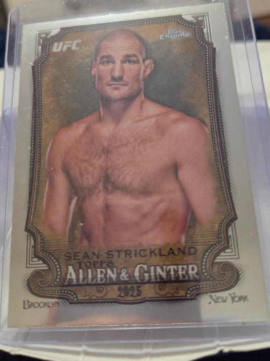 2025 Topps Chrome Sean Strickland (Allen & Ginter)