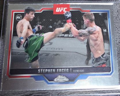 2025 Topps Chrome UFC Stephen Erceg 63 RC