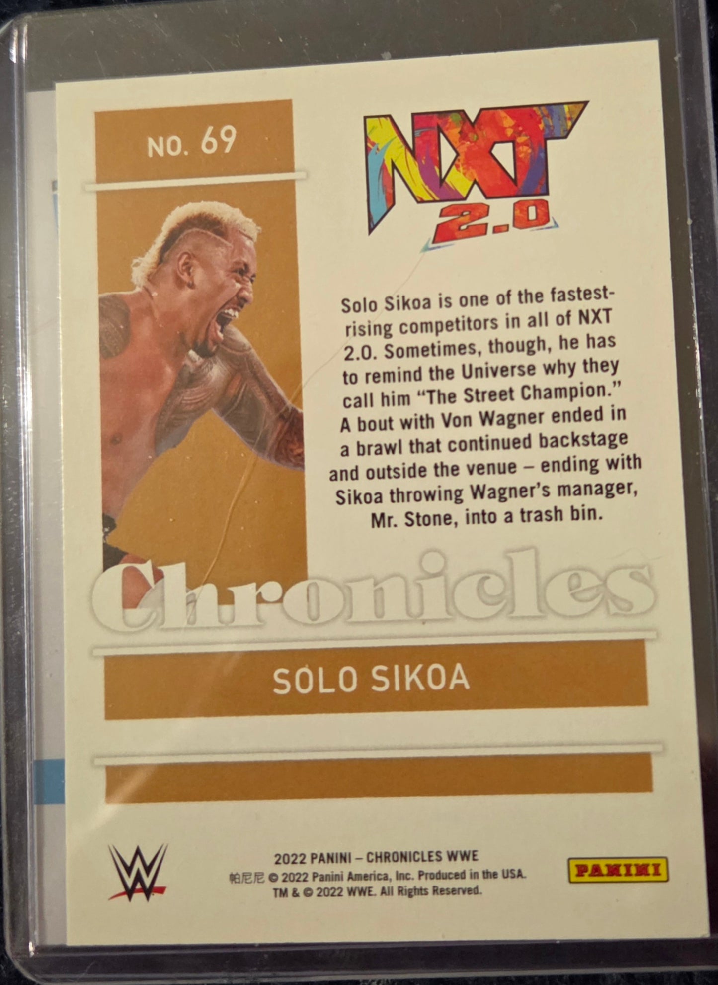 2022 Panini Chronicles WWE Base #69 Solo Sikoa RC