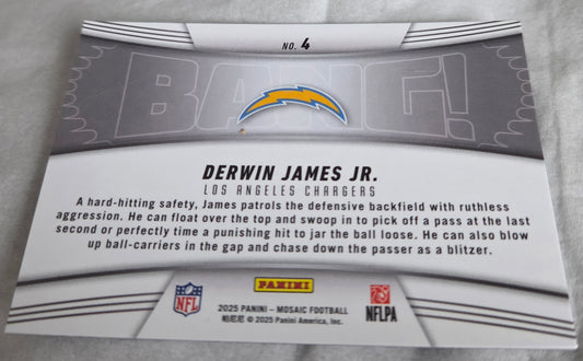 2025 Mosaic - Bang! Derwin James #4 Mosaic Prizm