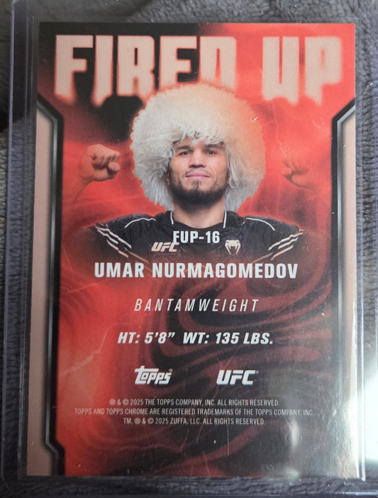 2025 Topps Chrome UFC - Fired Up Umar Nurmagomedov #FUP-16