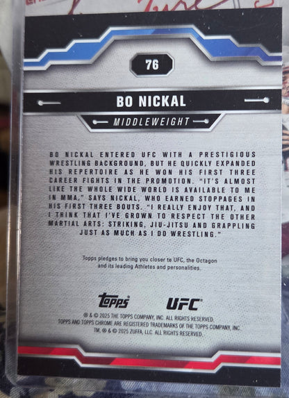 2025 Topps Chrome Bo Nickal base card