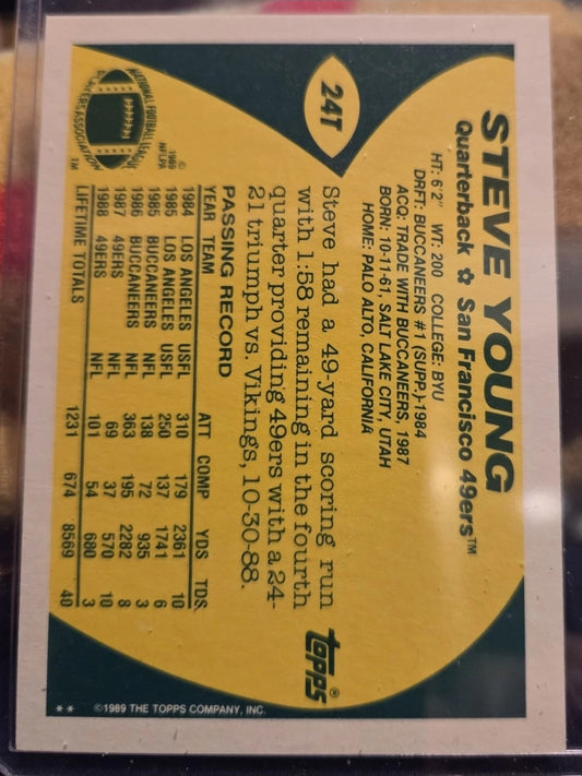 1989 Topps Traded #24T Steve Young NearMint/Mint