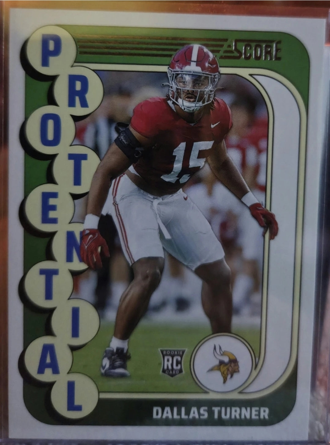 2024 Score - Protential Dallas Turner #17 (RC)